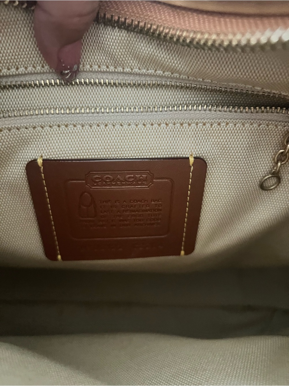 Coach Tan Leather Hobo Bag - Picture 4 of 6
